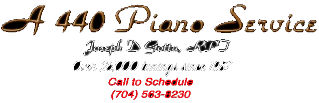 A 440 Piano Service - Joseph D. Gotta, RPT Logo